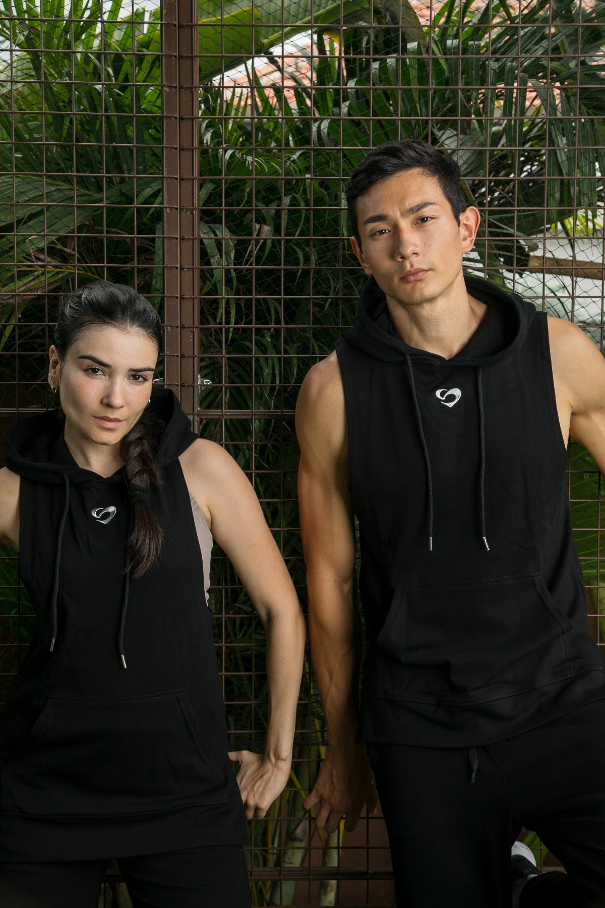 Unisex Sleeveless Hoodie V2 Black - Black Hoodie - SandActive