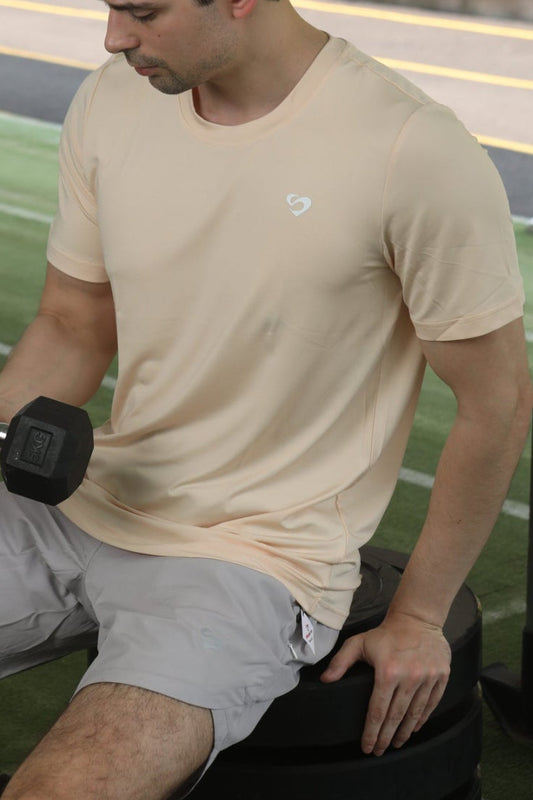Men's Peach T-Shirt - Men's Everyday T-shirt Peach - SandActive