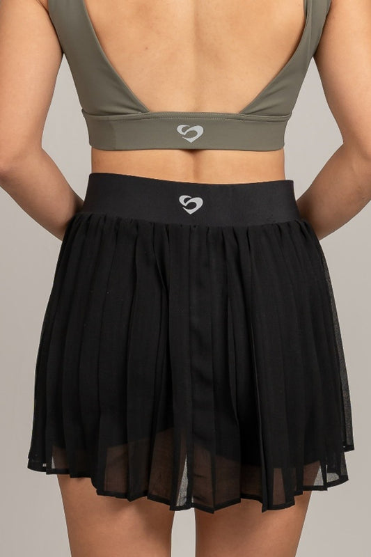 Black Tennis Skort - Tennis Skort Black - SandActive