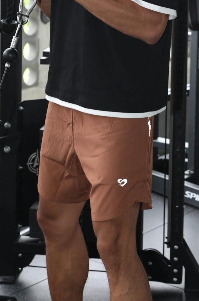 Men’s 8" Coffee Shorts - Lightweight & Comfortable - SandActive