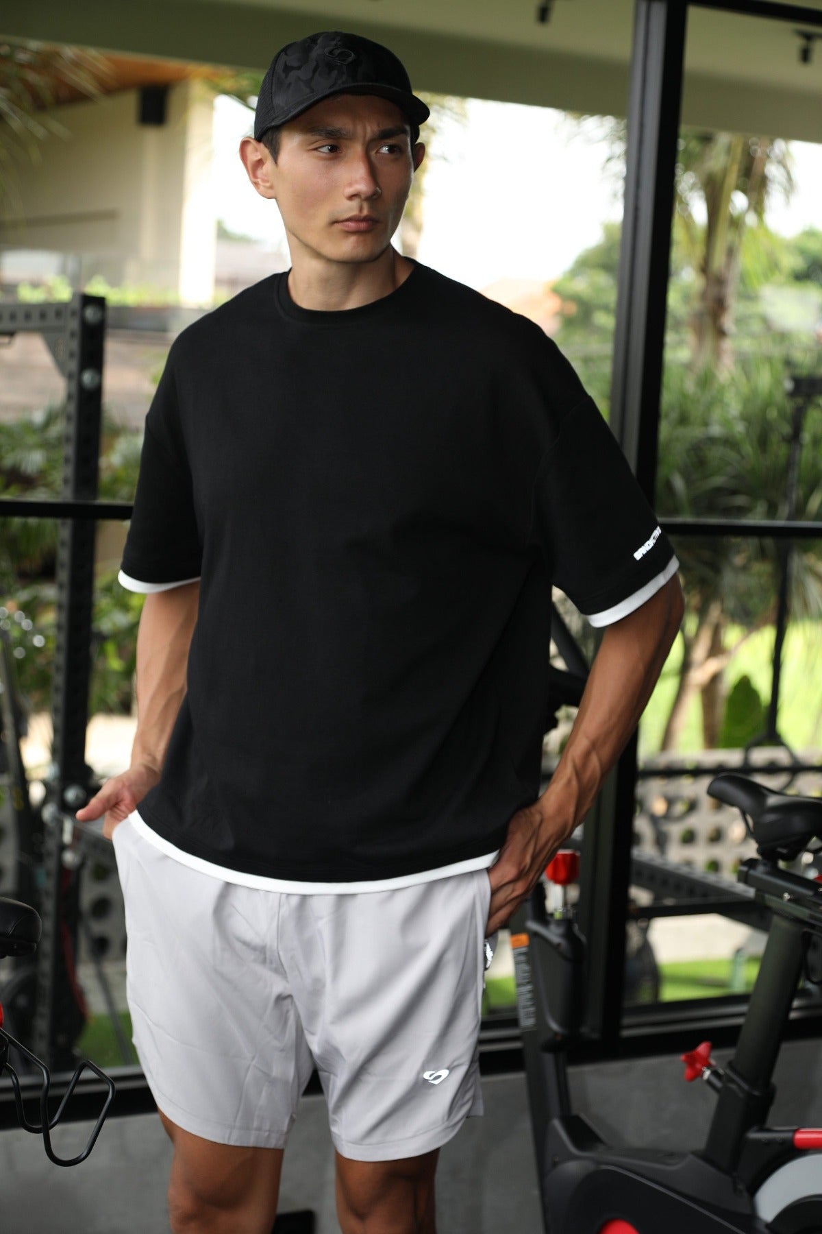 Men's 8" Shorts - Black Workout Shorts - SandActive