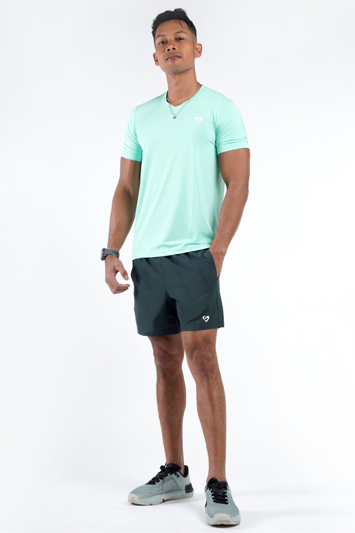 Men's 6" Forest Green Shorts - Forest Green Shorts - SandActive