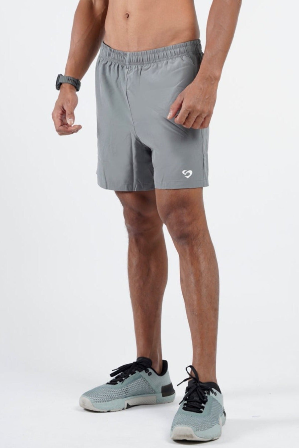 Men's 6" Shorts Light Grey - Shorts Light Grey - SandActive