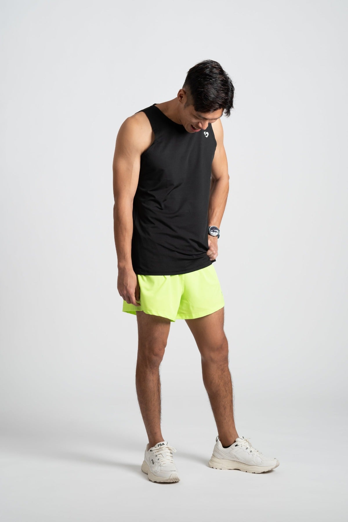 Men’s Running Shorts - Neon Yellow - SandActive