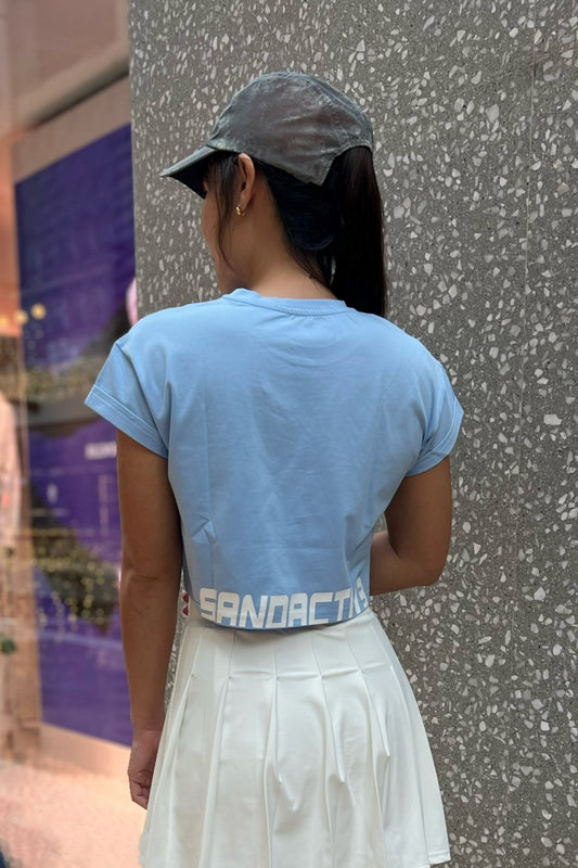 Women's Crop Tee Baby Blue
