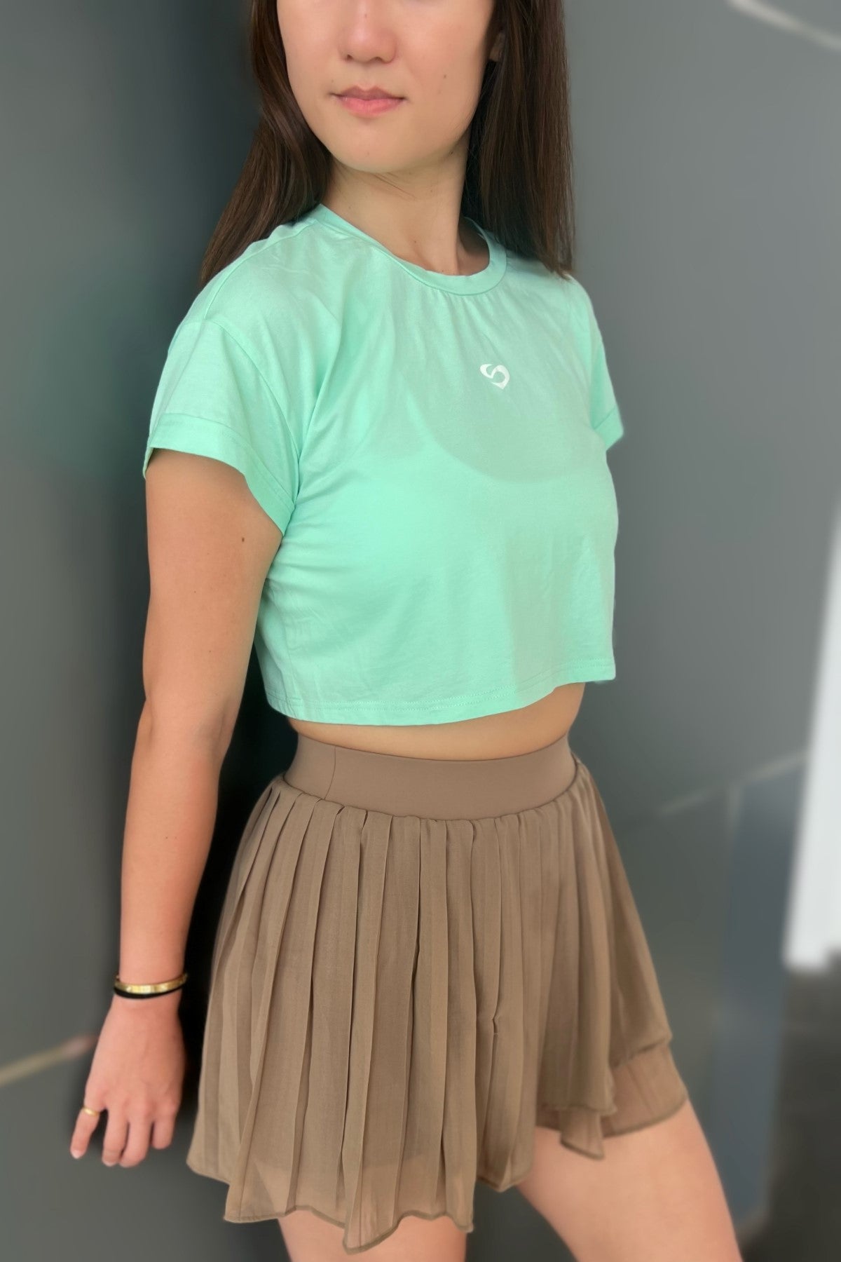 Women's Crop Tee Mint - Women’s Crop Tee - SandActive