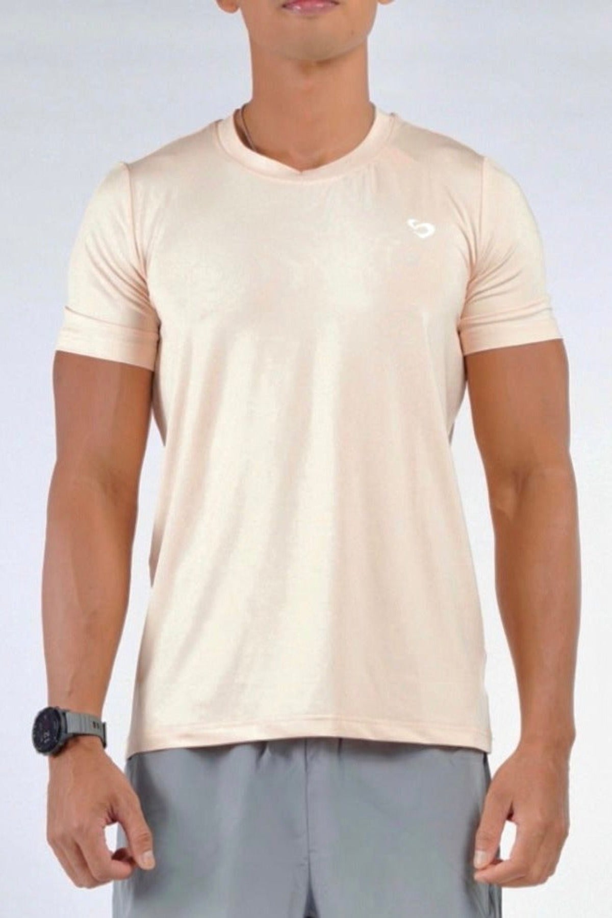 Men's Peach T-Shirt - Men's Everyday T-shirt Peach - SandActive