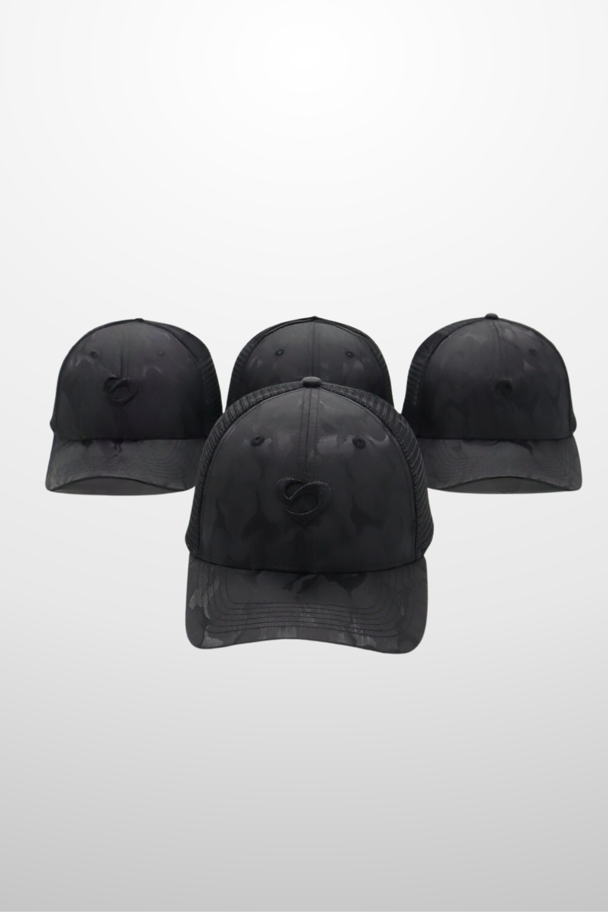 Black Camo Cap - Stylish & Breathable Trucker Hat - SandActive