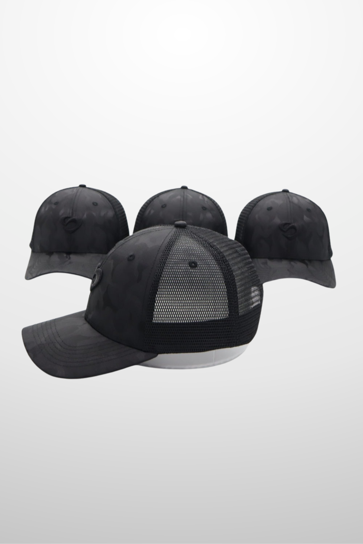 Black Camo Cap - Stylish & Breathable Trucker Hat - SandActive