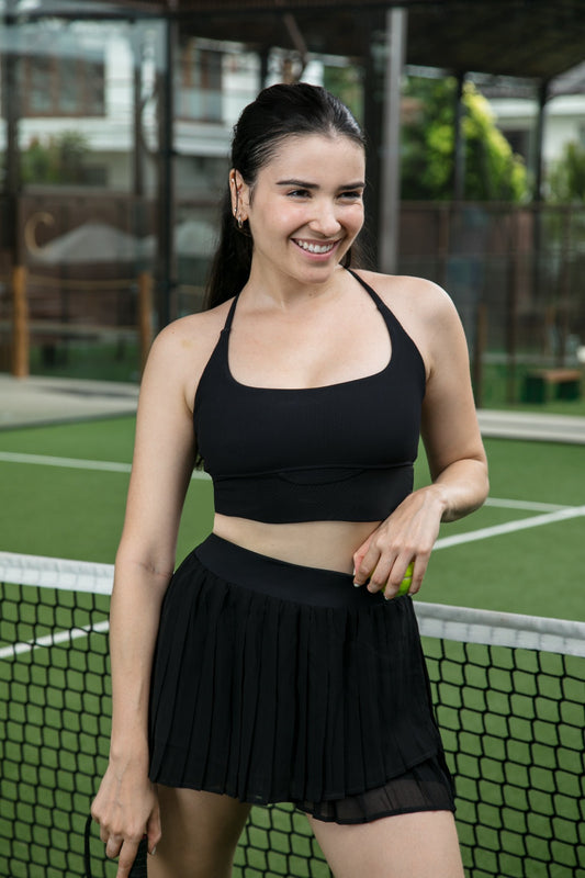 Black Tennis Skort - Tennis Skort Black - SandActive
