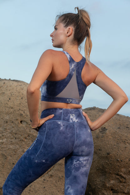 Mesh Back Sports Bra - Breathable & Supportive - SandActive