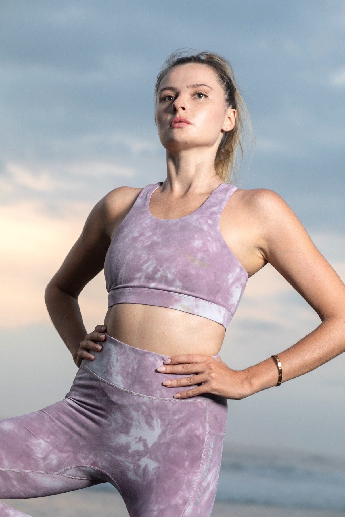 Luxe Mesh Back Sports Bra - Cloud Pink - SandActive