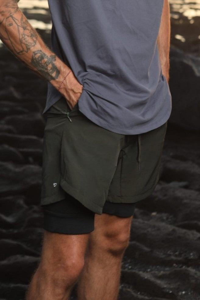 Men’s 7” 2-in-1 Energy Shorts – Dual-Layer Support - SandActive