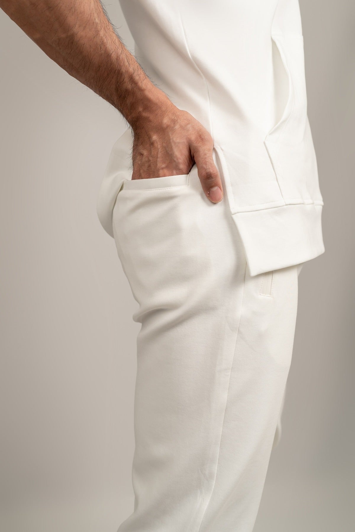 Unisex White Joggers - Unisex Joggers White - SandActive