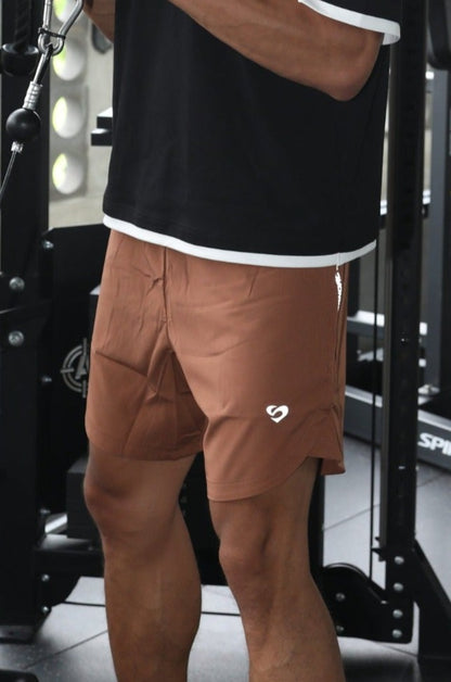 Men’s 8" Coffee Shorts - Lightweight & Comfortable - SandActive