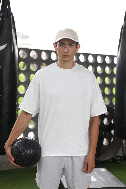 Men's Oversized T-shirt - Cloudy Grey - SandActive