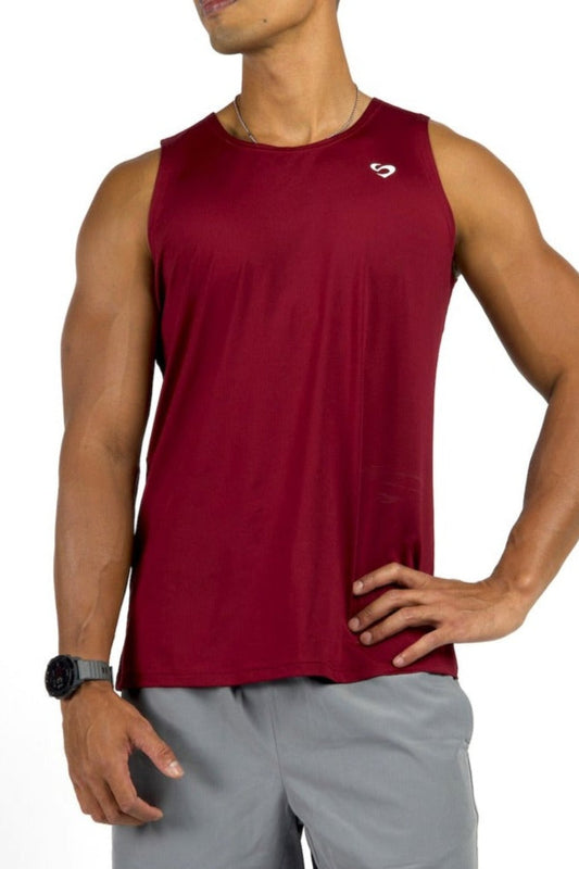 Men's Maroon Tank - Men's Everyday Tank Maroon - SandActive