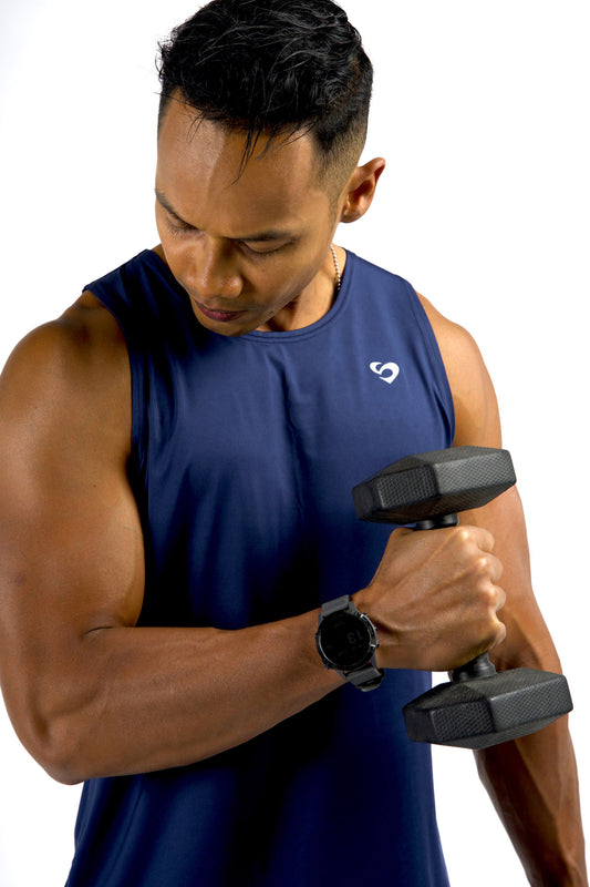 Navy Blue Tank - Men's Everyday Tank Navy Blue - SandActive