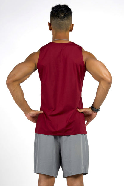 Men's Maroon Tank - Men's Everyday Tank Maroon - SandActive