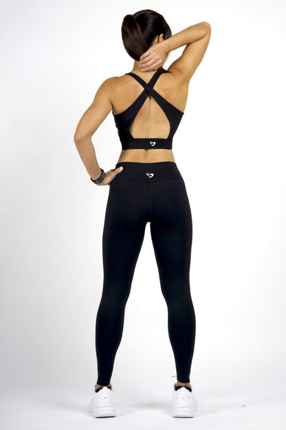 LUXE Gold Zip Sports Bra - Stylish & Supportive - SandActive