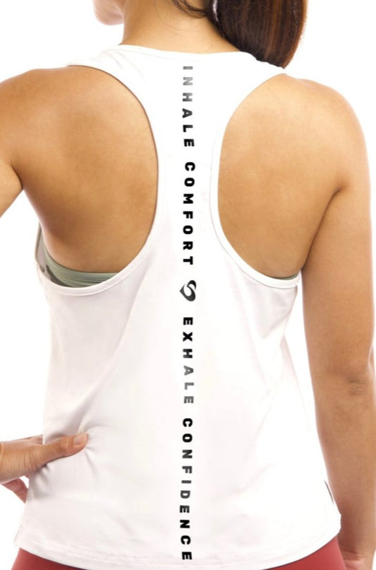 Summer Tank Top - Zesty White Summer Tank Top - SandActive